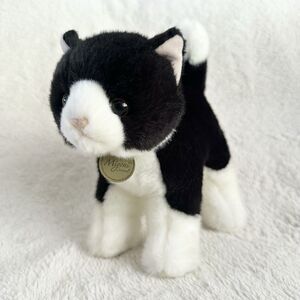 Aurora Miyoni Tuxedo Black White Cat Kitten Plush Stuffed Animal 10"